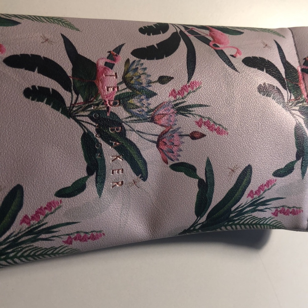 Ted Baker London FAUX LEATHER Pouch , Eye Glasses Protective Case/Cloth, NEW - Picture 5 of 8